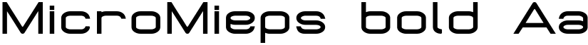 MicroMieps bold font