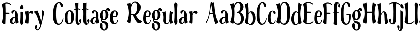 Fairy Cottage Regular font