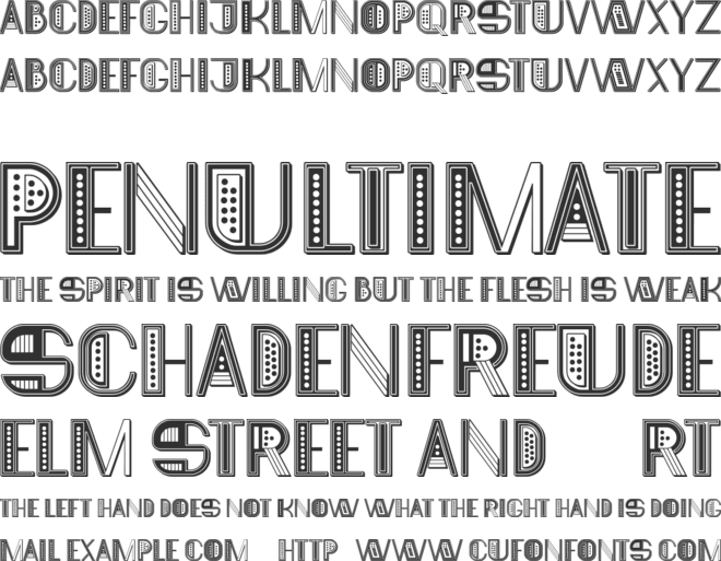 Netherlands font preview