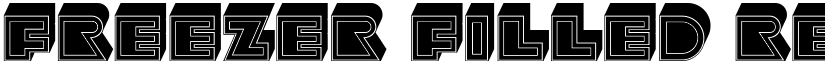 Freezer Filled Regular font