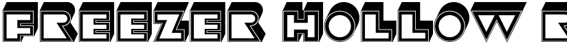 Freezer Hollow Regular font