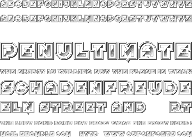 Requisite font preview