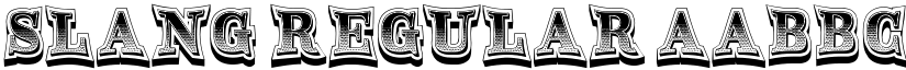 Slang Regular font
