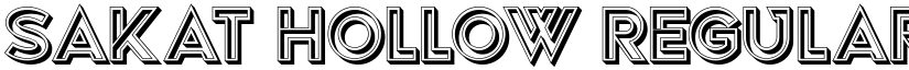 Sakat Hollow Regular font