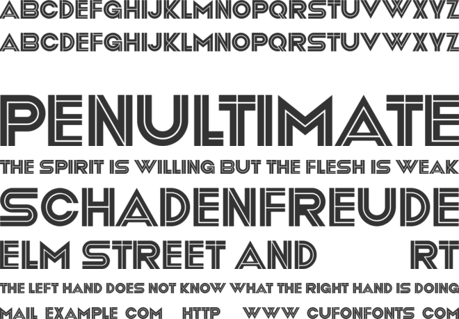 Roller Coaster font preview