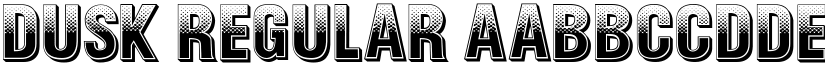 Dusk Regular font