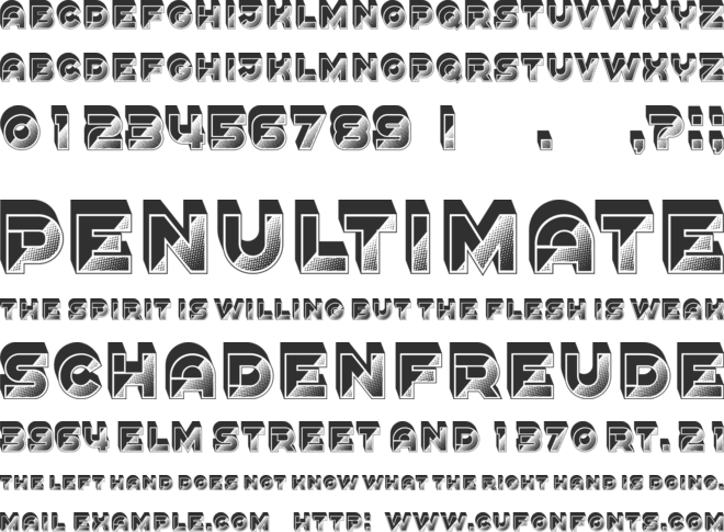 Rocking font preview