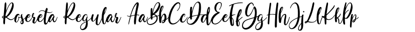 Rosereta Regular font
