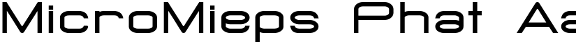 MicroMieps Phat font