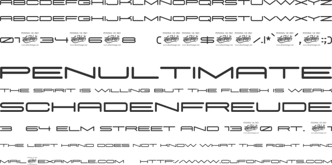 Piersob font preview