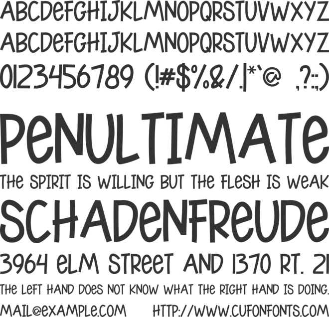 Roklien Personal Use font preview