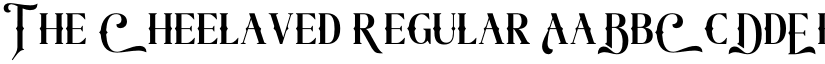 The Cheelaved Regular font