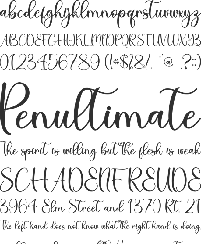 Thanks Christmas - Personal Use font preview