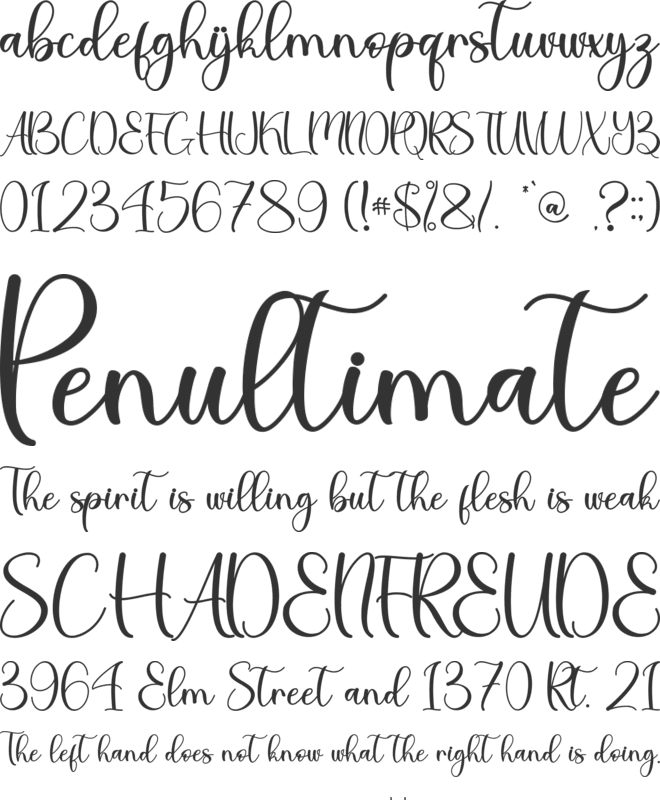 Thanks Christmas - Personal Use font preview