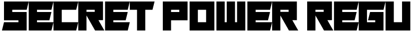 Secret Power Regular font