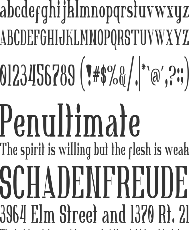 Dear Lewis font preview