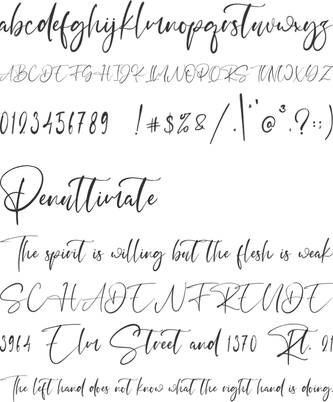 Hey Jenifer font preview