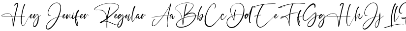 Hey Jenifer Regular font