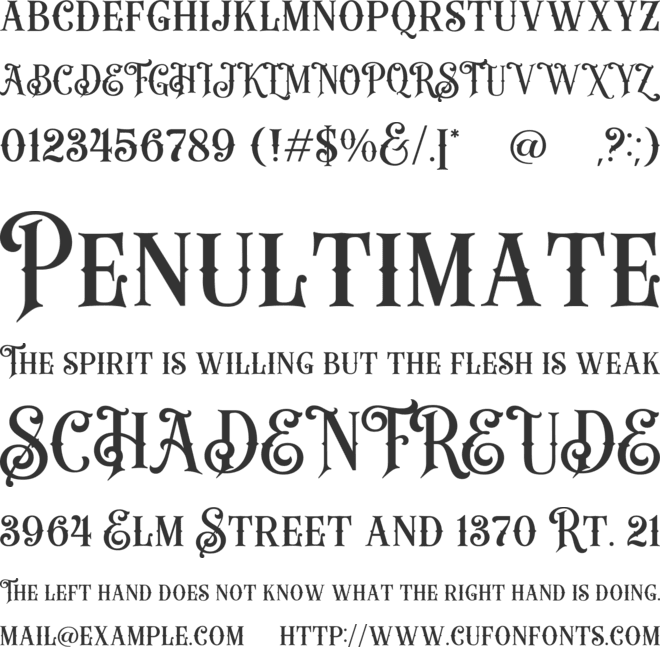 HERO BEAM font preview