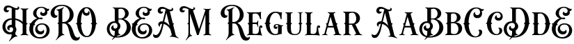 HERO BEAM Regular font