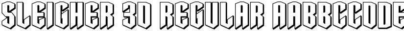 Sleigher 3D Regular font