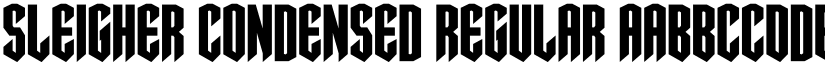Sleigher Condensed Regular font