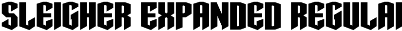Sleigher Expanded Regular font