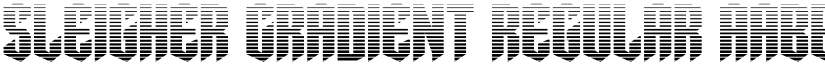 Sleigher Gradient Regular font