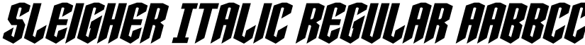 Sleigher Italic Regular font