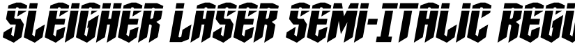 Sleigher Laser Semi-Italic Regular font