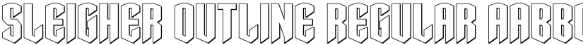 Sleigher Outline Regular font