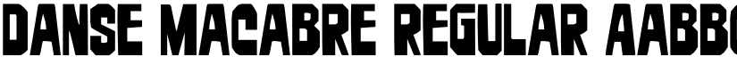 Danse Macabre Regular font