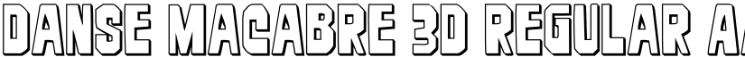 Danse Macabre 3D Regular font