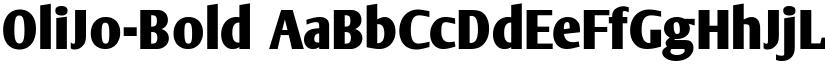 OliJo-Bold font