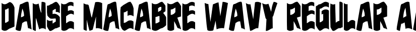 Danse Macabre Wavy Regular font