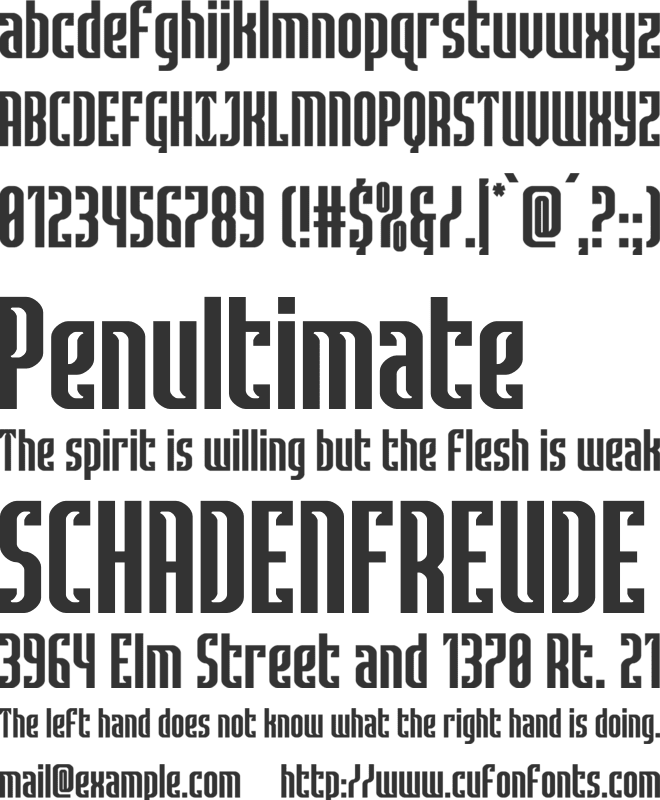 Janulus font preview