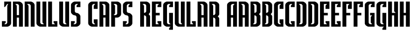 Janulus Caps Regular font