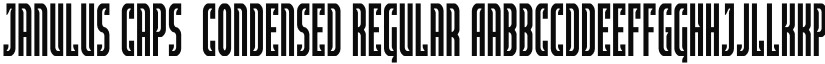 Janulus Caps  Condensed Regular font