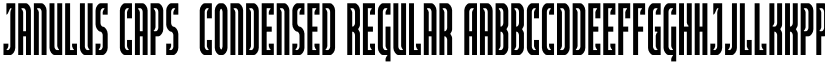 Janulus Caps  Condensed Regular font