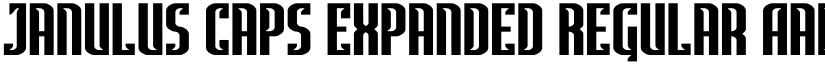 Janulus Caps Expanded Regular font