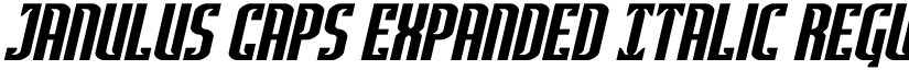 Janulus Caps Expanded Italic Regular font