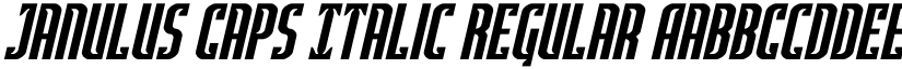 Janulus Caps Italic Regular font