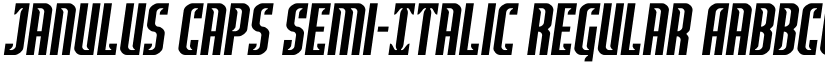 Janulus Caps Semi-Italic Regular font
