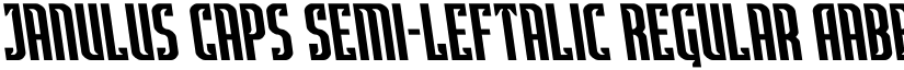 Janulus Caps Semi-Leftalic Regular font