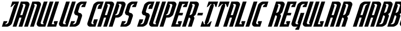 Janulus Caps Super-Italic Regular font