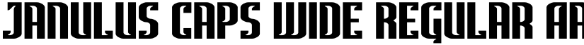 Janulus Caps Wide Regular font