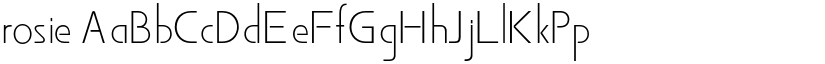 rosie font