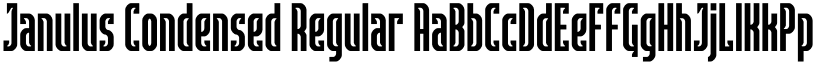 Janulus Condensed Regular font