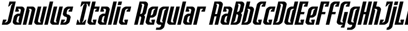 Janulus Italic Regular font
