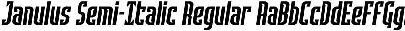 Janulus Semi-Italic Regular font